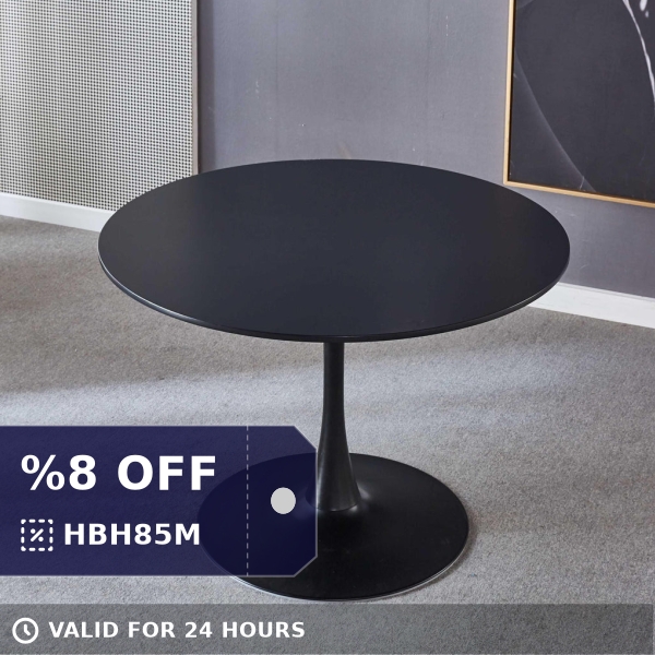 shopping4every's tweet photo. Check out this product 😍 42.1" Black Tulip Table, Mid-Century Coffee Table for 4-6, Round MDF Top 😍 
starting at $389.99. 
Show now 👉👉 https://t.co/GbbXo8jqD2 https://t.co/1Ib0FF1dAp