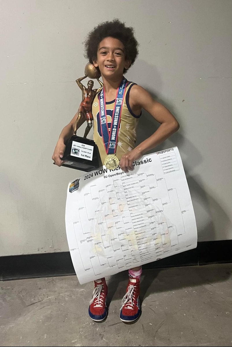 Congrats to Future Patriot Jackson Gates on winning gold at the 2024 World of Wrestling Tulsa kick off classic! #FreedomFamily #FuturePatriot #FreedomWrestling