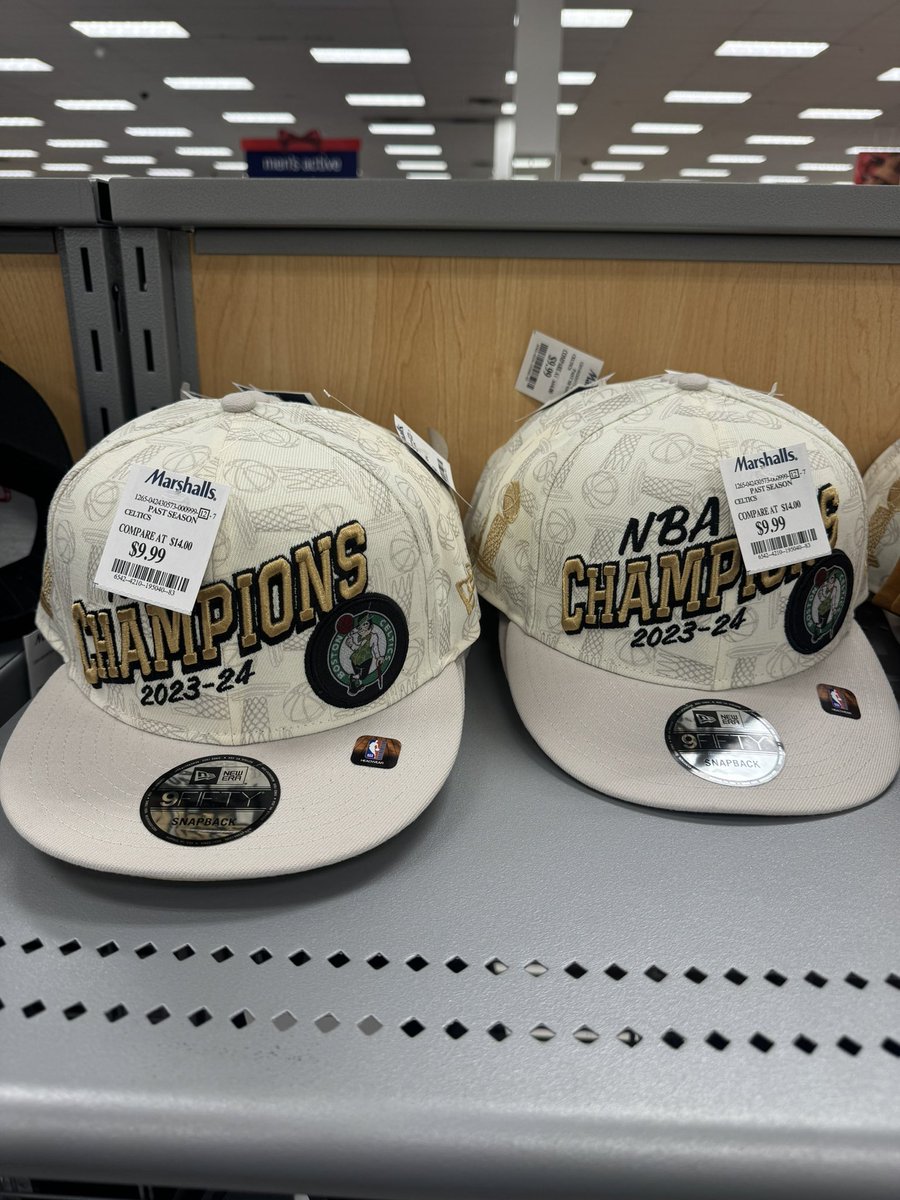 CelticsGRD's tweet photo. Celtics 2024 NBA Champions hats have officially made it to Marshall’s

$9.99 https://t.co/ehz0Mb8W0R