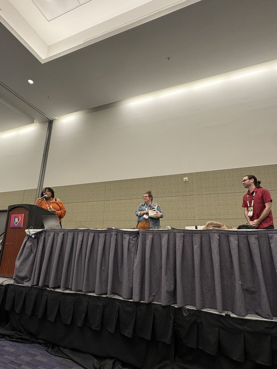 For #Day3 of #NCTE24, The Middle Level Mosaic session was a real treat for our educator community. So many wonderful authors in conversation (and creating poetry) with educators around our love for literacy. We also honored our exiting #MLSSC Chair, Sarah! ❤️📚✍🏽