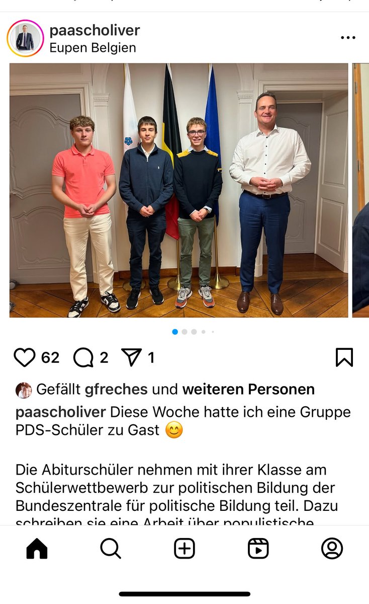 Ostbelgistan's tweet image. Was machen Belgische Abiturienten bei der Deutschen Zentrale für politischen Bildung? Indoktrinationation der Schüler durch eine Belgische Schule. Das Demokratieverständnis dieser armen Schüler wird für immer verblendet. #PRODG #PDB ⁦@OliverPaasch⁩