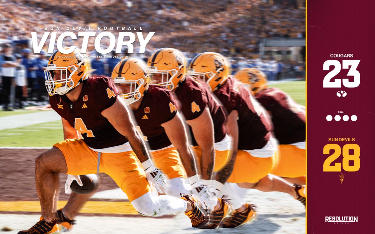 ABANDON ALL HOPE YE WHO ENTER HERE 😈 

THE SUN DEVILS TAKE DOWN NO. 14 BYU &amp; FINISH 6-0 AT HOME

#ForksUp /// #ActivateTheValley