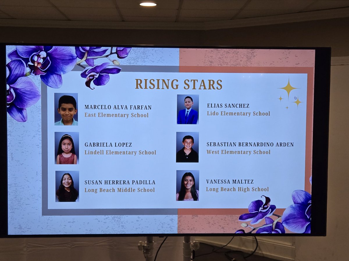 Celebrating LB rising stars, students from all 6 schools and LBHS guidance counselor Mrs. Giamarino at the Latino Civic Association annual gala #LBblessed