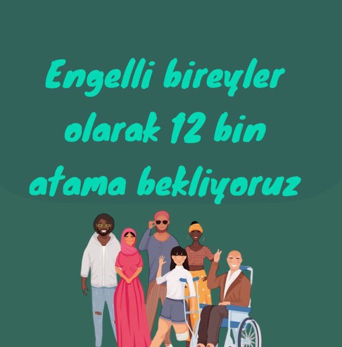 #EngellilerinAtamaTalebi
<a href="/1923nb/">Nihal</a>
<a href="/NilgunZdede/">nilgun özdede</a> 
<a href="/pnargler22/">ᶜᵘᵐʰᵘʳᶤʸᵉᵗ ᵏıᶻı ₁₉₀₇</a>
<a href="/Atalente_34/">damla..</a>
@AHMETMURATTOPC1 
@veysel_bafral 
<a href="/arto_sagatelyan/">ARTO ⚓️</a> 
<a href="/123arikanhande2/">HANDE</a> 
<a href="/1996Atam/">Hülya 🕊️</a> 
<a href="/Zeynep234086780/">Sema</a> 
<a href="/123arikanhande2/">HANDE</a> 
<a href="/ATAISIK_/">ATAKIZ</a>