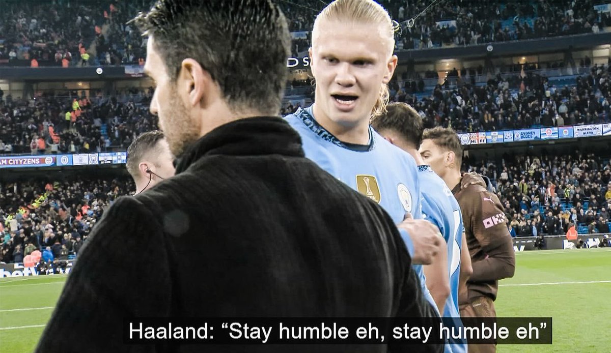 glathenew's tweet photo. @premierleague Stay humble Bby haaland 👶 https://t.co/jvHqVEqsCi
