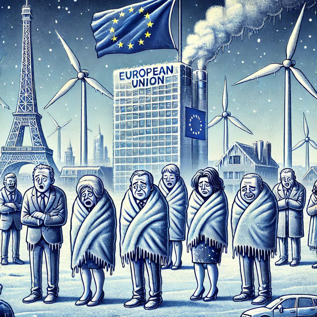 Winter is coming Europe. It’s going to be a Cold One!
😨