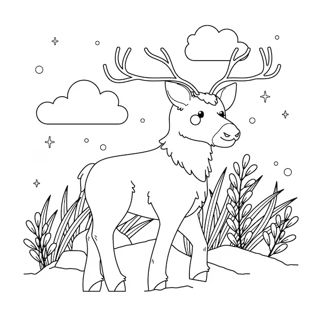 PereOfficiel's tweet photo. 🎨 Le samedi, on colorie ! 🎨
6. Un renne
🦌 C'est au tour du renne de s'habiller en couleurs grâce à vous ! 🖍️ Donnez vie à ce fidèle compagnon du Père Noël avec des nuances festives et joyeuses. Colorie et publie-le en dessous ! https://t.co/tSDXkym8gX