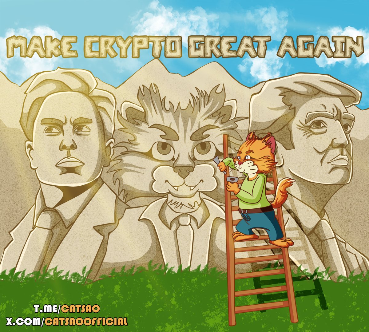 catsaoofficial's tweet photo. The crypto bull run is here, and altseason is just around the corner! And now... drumroll... I, CATSAO - meme Persian cat - am stepping up to the plate! 🚀 I’m on a mission to MCGA (Make Crypto Great Again). 🐾💥 Follow @catsaoofficial and be part of the pawsome revolution! 😼 https://t.co/09cbdP8etT