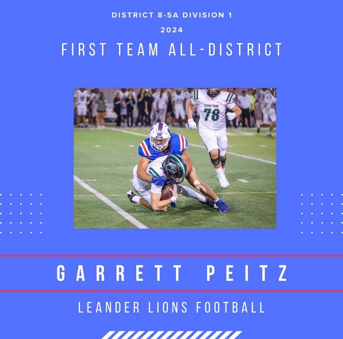 Grateful to have been named First Team All District!