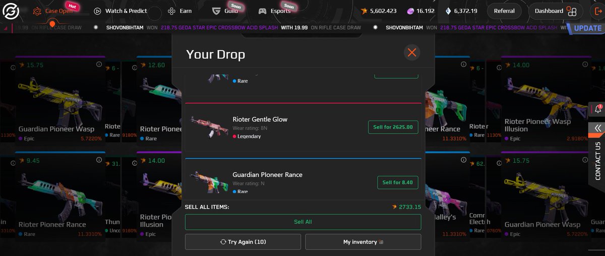 crylina420's tweet photo. #GEDAOpenBeta #caseopening @GEDAEsports 🔥 https://t.co/VkUVQUyoXg