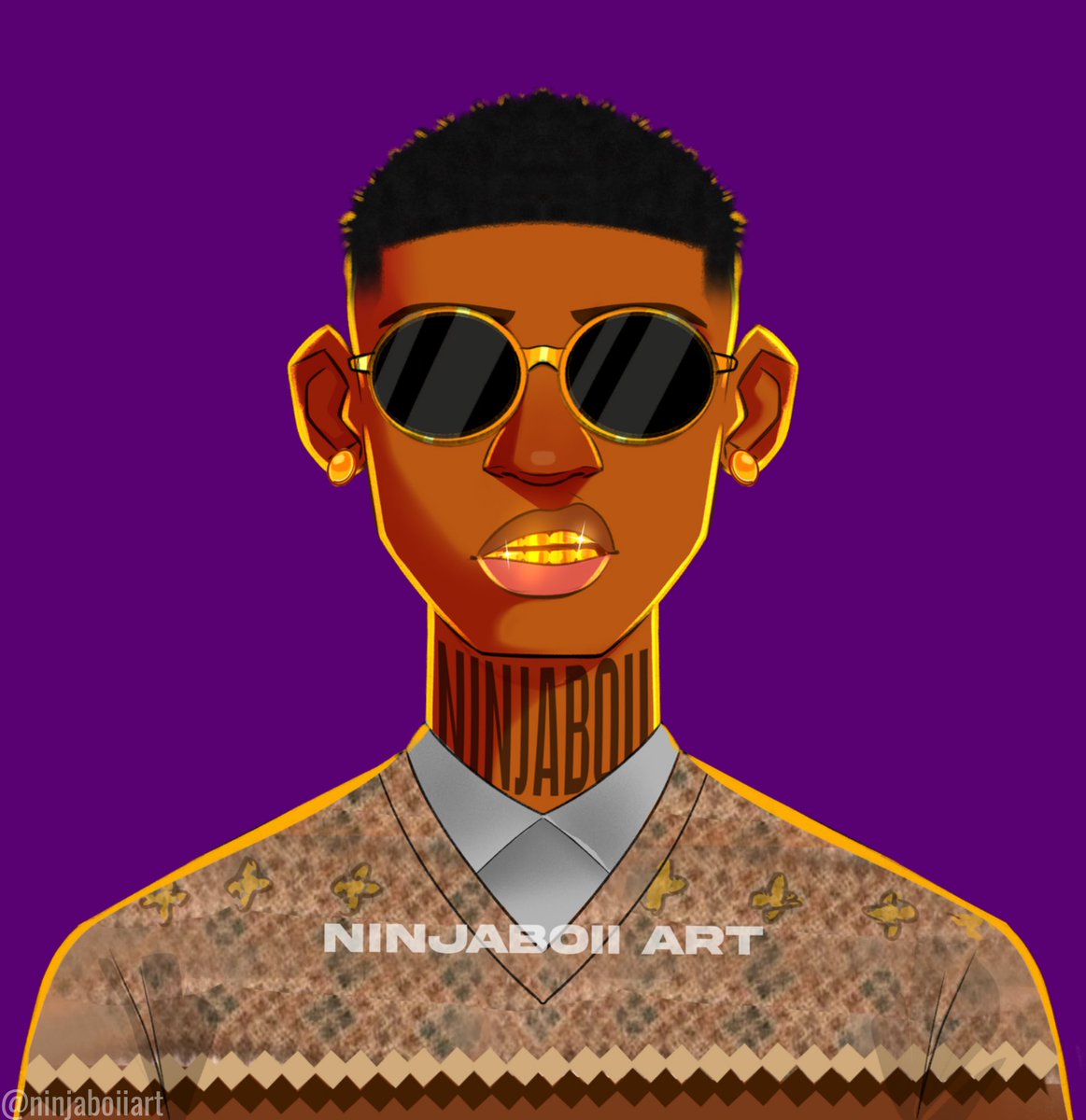 ninjaboii_art's tweet photo. A thread of @wizkidayo  artistry as acanvas for cultural expression. Here’s my tribute to one of Afrobeats' GOATs—each artwork celebrates his impact on music, fashion, and global culture. 🖤✨ #Wizkid #AfrobeatsArt
#Wizkidfc @wizkidfc_  @WizkidSource https://t.co/cqRudMxYNh