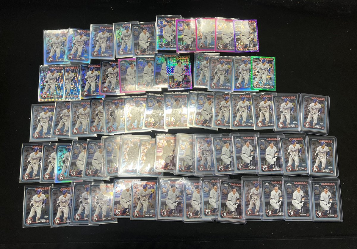 BUSportsCards's tweet photo. A very successful first two days of #ToppsMVPBuyback!
Buyback values: Base:$20, Refractor:$40, #’D>100:$100, #’D<100:$200
Keep them coming! **NO LIMITS**
Buyback runs Monday-Saturday
@Topps #ToppsMVPBuyback #ToppsBuyback #BatterUpCards https://t.co/9Zf1hHvjLm