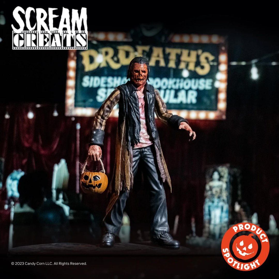 TrickorTreat831's tweet image. 🍬 He’s here to bring the scare of Halloween night straight to your collection! The Jacob Atkins 8" Scale Action Figure from Candy Corn is crafted with careful attention to detail! 🎃
 
Grab yours now at trickortreatstudios.com 

#TrickorTreatStudios #CandyCorn #ScreamGreats