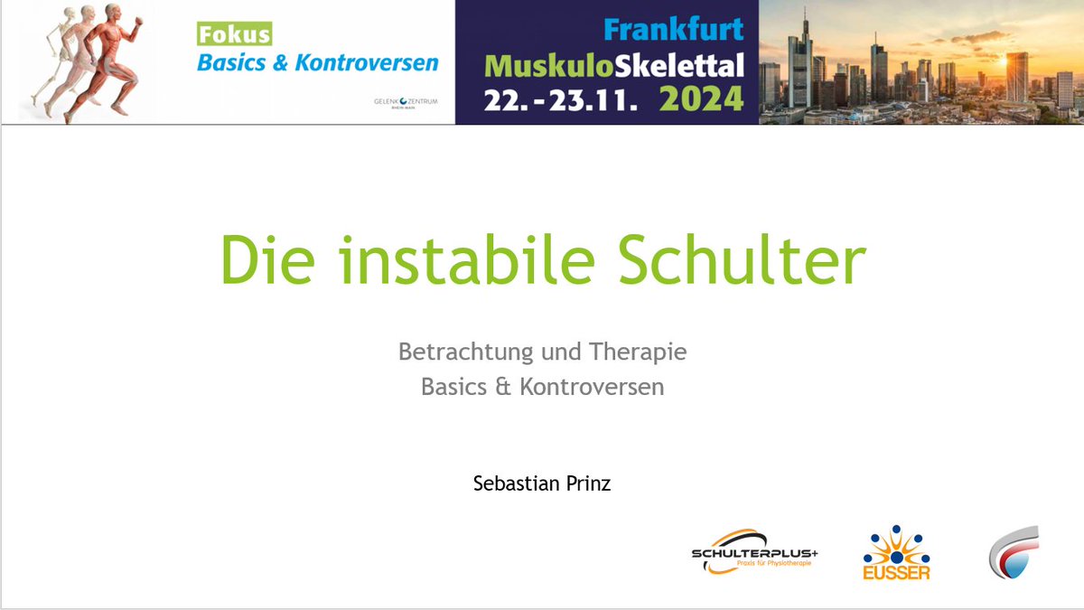 Schulterplus's tweet photo. It was a pleasure to represent @SNDeutschland alongside  @PzuWim at the Muskuloskelettal Kongress  Frankfurt. Sharing the latest insights on RCRSP and shoulder instability was a fantastic experience. Thanks to the organizers for a well-planned and welcoming event! https://t.co/vwYwu0B5cX