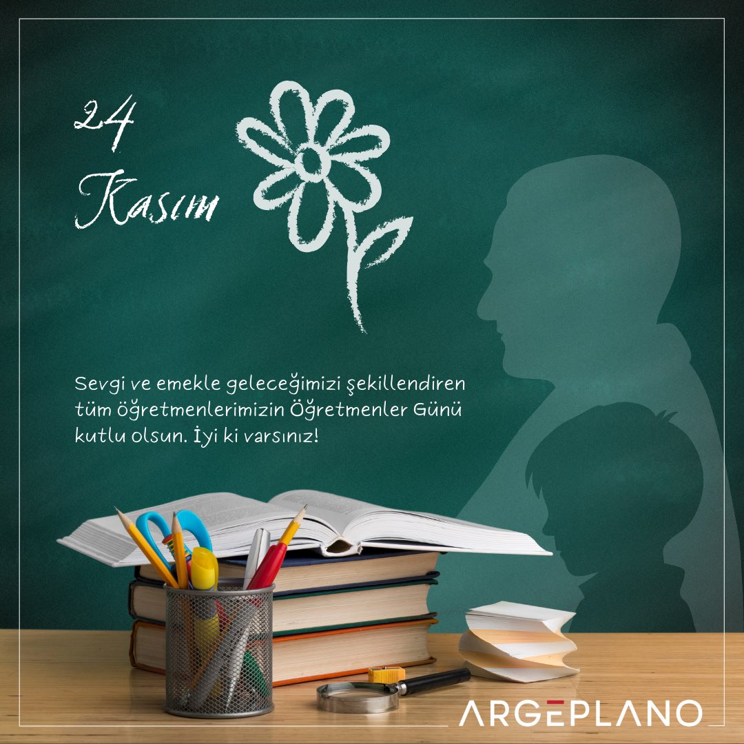 Bugün, geleceği şekillendiren ellerin günü...

Başöğretmen Mustafa Kemal Atatürk’ün izinde, aydınlık bir nesil için gösterdiğiniz tüm çabalara teşekkür ederiz. 

Öğretmenler Gününüz kutlu olsun!

#ARGEPLANO #öğretmenlergünü