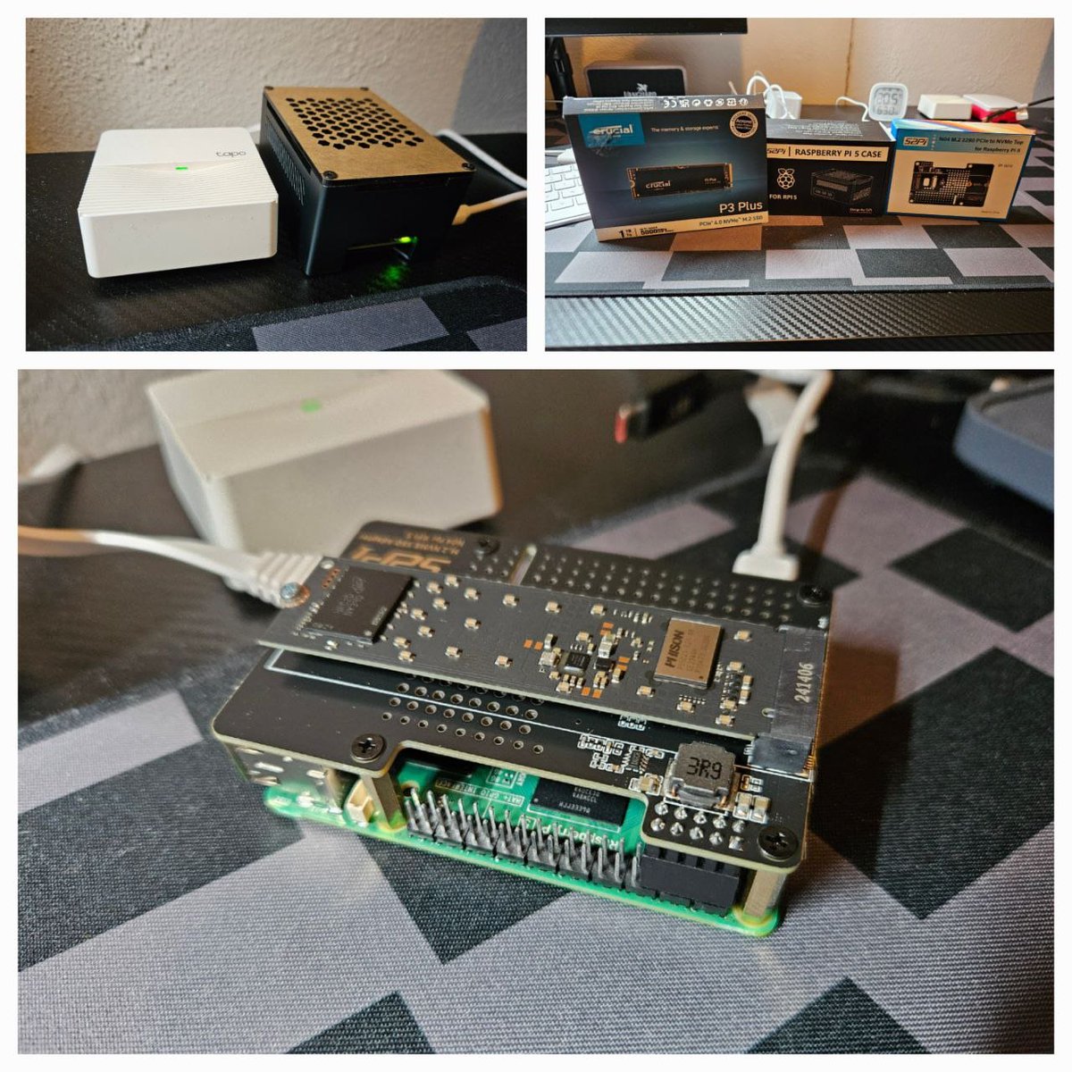 devdecker's tweet image. 🌟 Meet my mini powerhouse! 🌟

📸 Raspberry Pi 5 + GeeekPi N04 M.2 NVME to PCI-E adapter running Umbrel OS 🚀

✅ Bitcoin Node
✅ LND
✅ Public Pool
✅ Alby Hub

Perfect for a tiny PC setup! 🖥️ Might even add a KMD node soon. 🛠️ ⚡💡

#RaspberryPi #BitcoinNode #Umbrel #KMD