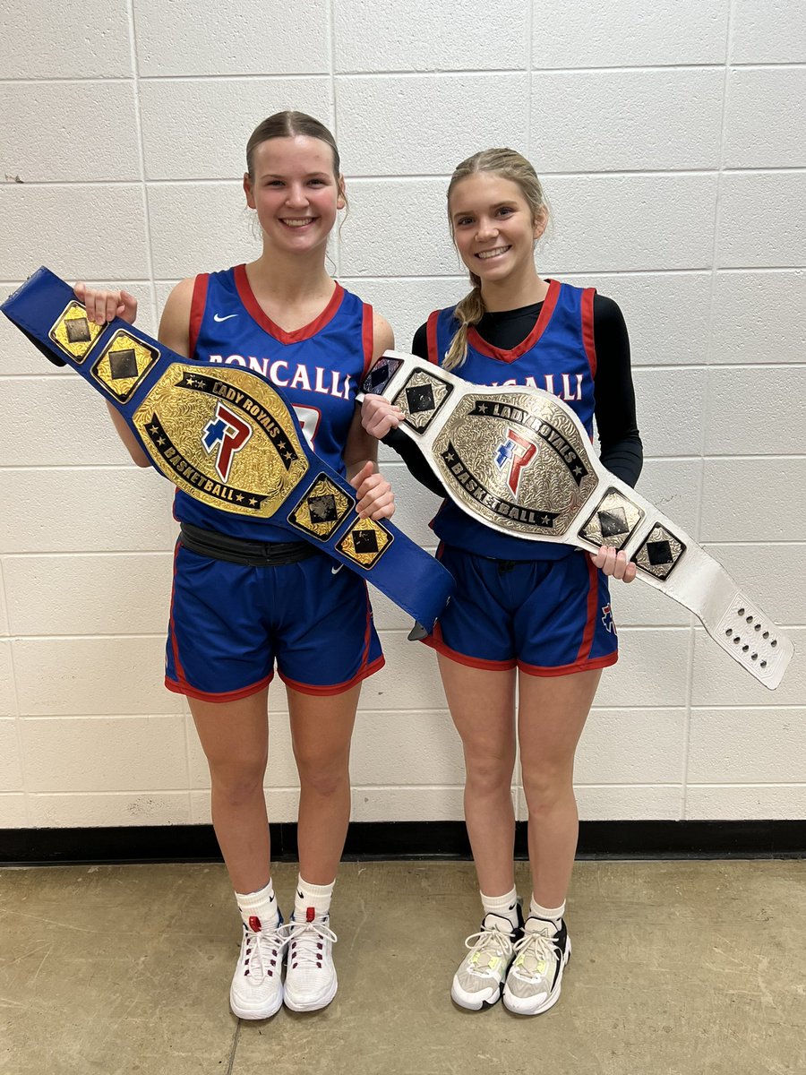 Roncalli Lady Royals Basketball (@rhsgbb) on Twitter photo Lady Royals pick up a JV and varsity win today at Richmond.
Balanced scoring for the varsity, <a href="/elliot_leffler/">Elliot Leffler</a> with 19, <a href="/sara_rosko/">Sara Rosko</a> with 12, <a href="/LydiaStahley_vb/">Lydia Stahley</a> and <a href="/brennahcerny2/">Brennah Cerny</a> each with 10 each.
Toughness Title Belt Winners:
Carly Feldman- JV
Reagan Turk- Varsity Lady Royals pick up a JV and varsity win today at Richmond.
Balanced scoring for the varsity, <a href="/elliot_leffler/">Elliot Leffler</a> with 19, <a href="/sara_rosko/">Sara Rosko</a> with 12, <a href="/LydiaStahley_vb/">Lydia Stahley</a> and <a href="/brennahcerny2/">Brennah Cerny</a> each with 10 each.
Toughness Title Belt Winners:
Carly Feldman- JV
Reagan Turk- Varsity