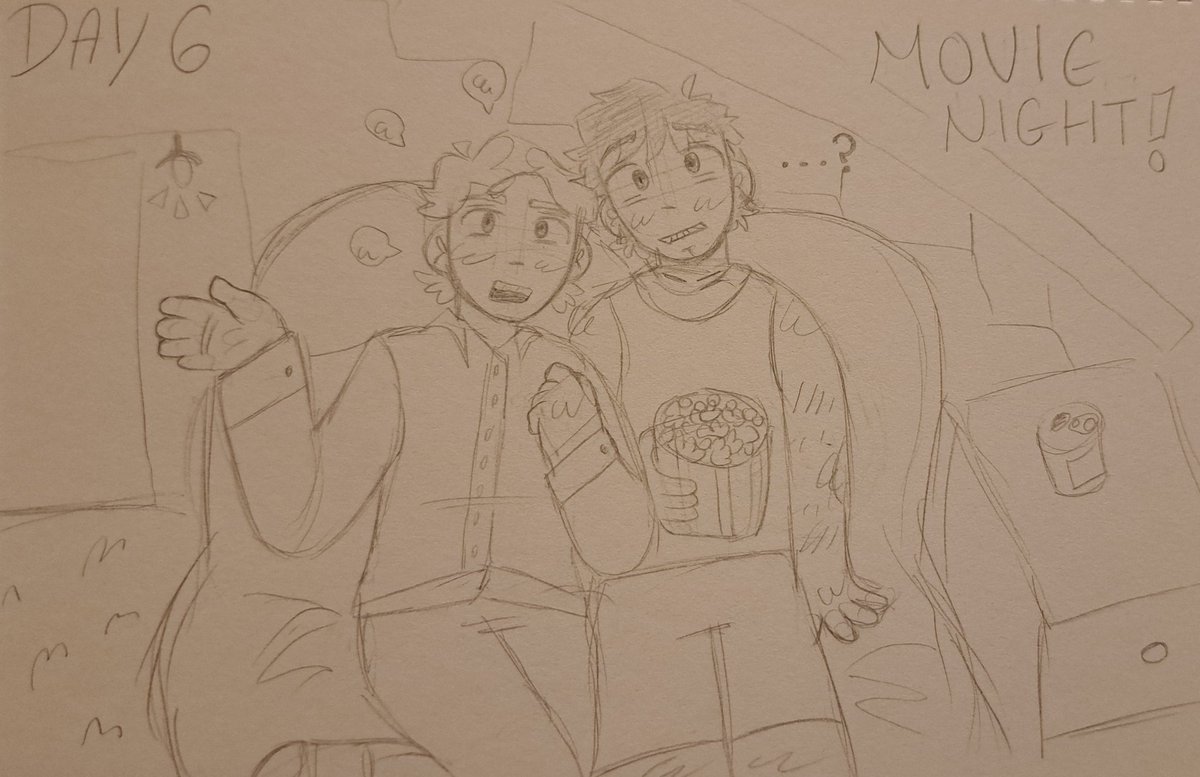 Day 6 movie night! 
I had a big change in artstyle
#StaryWeek2024  #stary