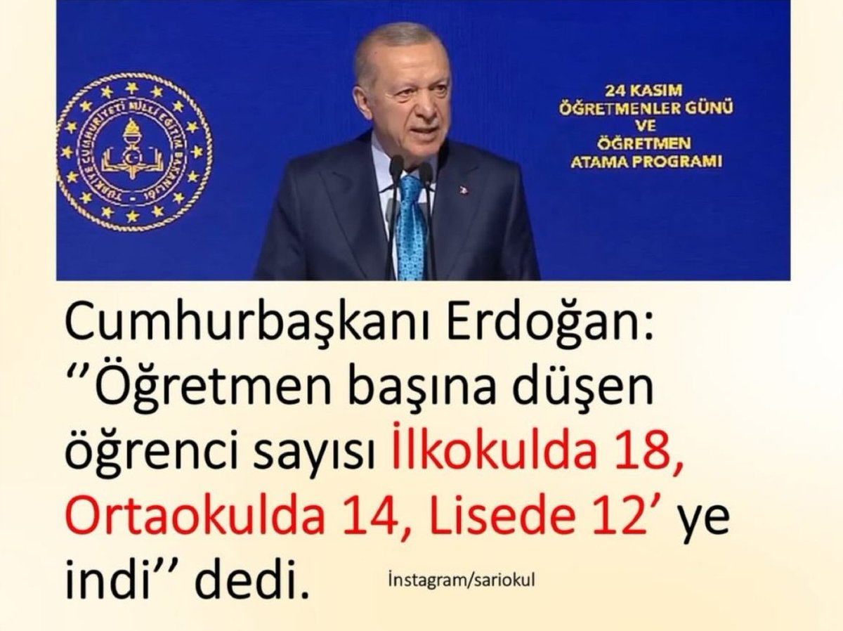 cuneytiltus's tweet photo. Sn. @RTErdogan, arada okullara uğrasanız iyi olur diye düşünüyorum. Yanınıza @Yusuf__Tekin Bey'i de alıp devlet okullarını ziyaret ederseniz, atadığınız bakanın verdiği rakamları yerinde teyit etme fırsatı bulabilirsiniz! https://t.co/stRp2c5oZ1