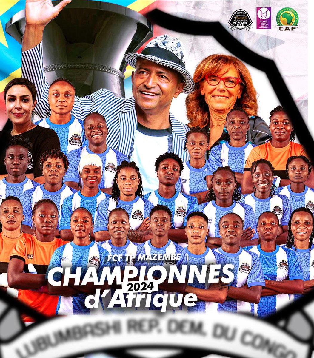 ThelmaBaffour's tweet photo. CHAMPIONS OF AFRICA!!! 🏆
     TP Mazembe 🫶🙏👏

        We made it 🫡😎🎉
 
#CAFWCL2024 #FARTPM https://t.co/SU2ZWuCFBO