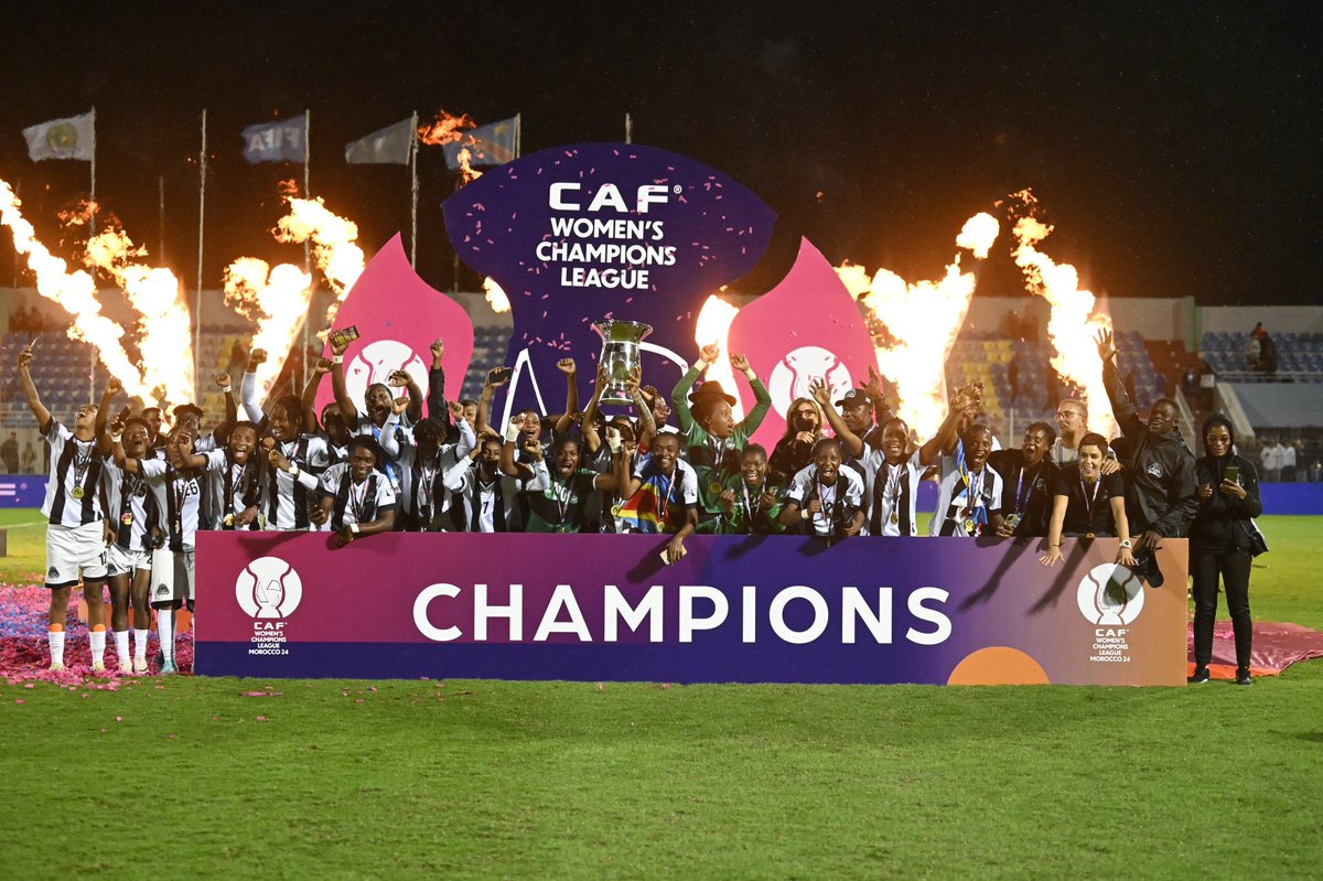CHAMPIONS OF AFRICA!!! 🏆
     TP Mazembe 🫶🙏👏

        We made it 🫡😎🎉
 
#CAFWCL2024 #FARTPM