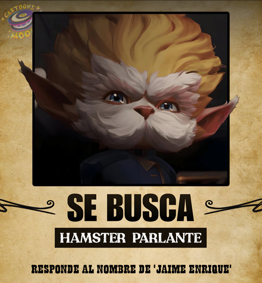 CartoonsOTMoon's tweet photo. SE BUSCA 
A Heimerdinger Escobar

RECOMPENSA:
2,700 millones de Riot Points https://t.co/cW3Lb5zTJJ
