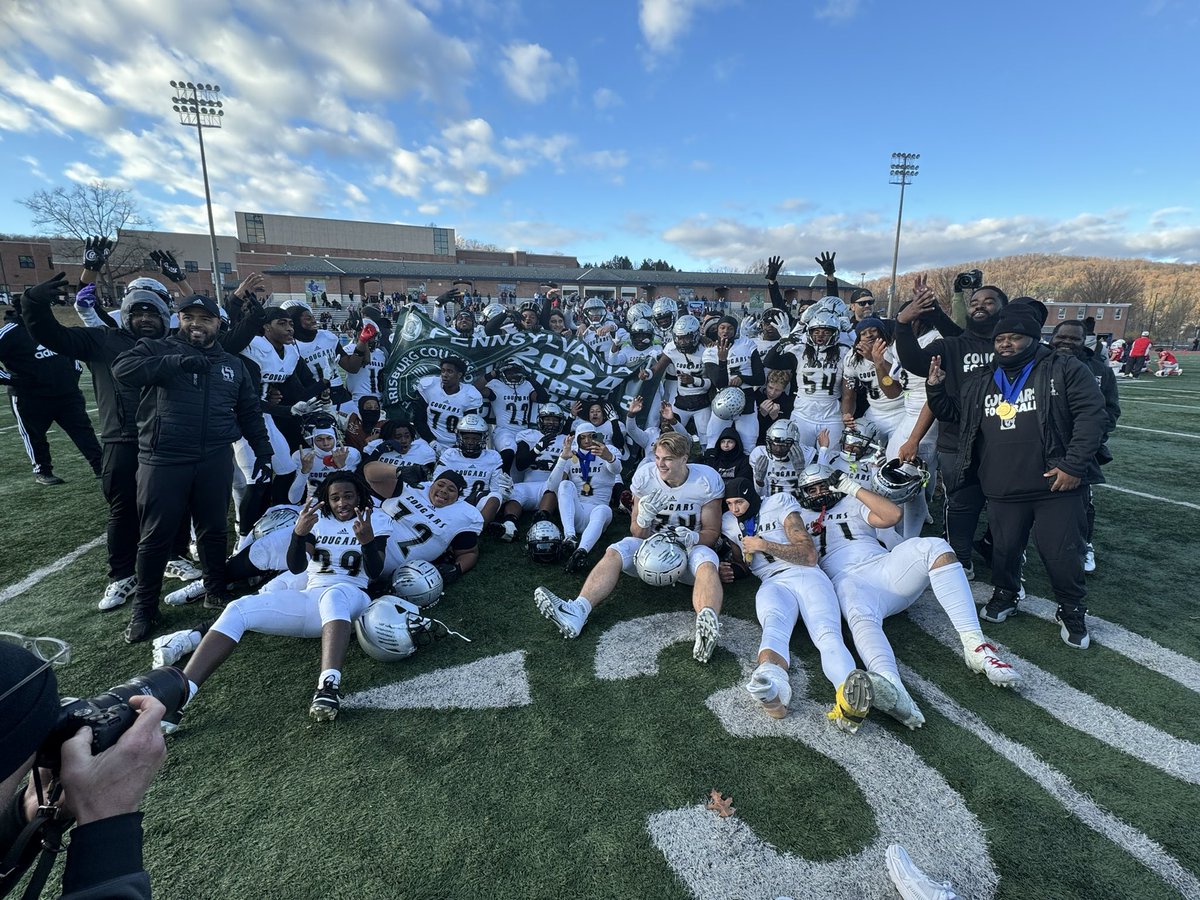 It’s a FOUR-PEAT for <a href="/HBGCougar_FBall/">Harrisburg Cougars Football</a> as <a href="/piaadistrict3/">PIAA District III</a> 6A Champions. <a href="/HSFBamerica/">High School Football America</a> <a href="/CaryMoyer/">Cary Moyer D2🏈.com PSAC Columnist</a> <a href="/END2008/">END2008</a> <a href="/BadgleyBruce/">Bruce Badgley</a> <a href="/WPIAL_Blitz/">WPIAL Blitz</a> <a href="/PremiunSports/">Sports Solutions Marketing/SSPN</a>
