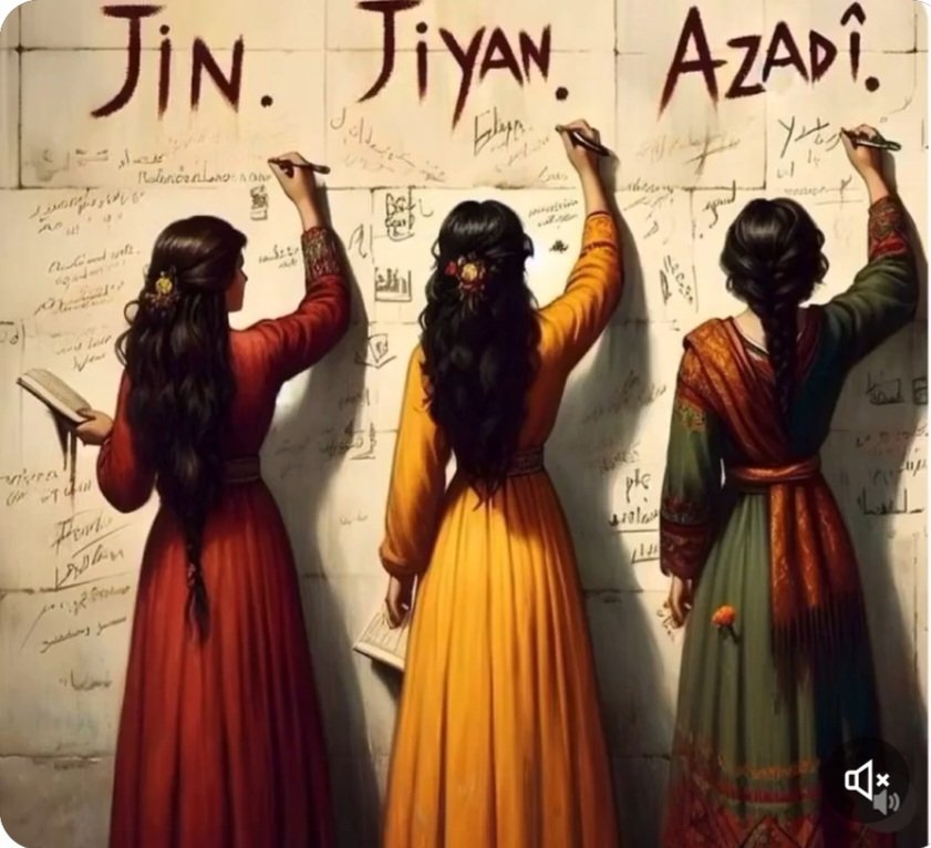 mesut86798685's tweet photo. Tüm Dünya'da kadınların sloganıdır #JinJiyanAzadi https://t.co/0ObbxEI7yR