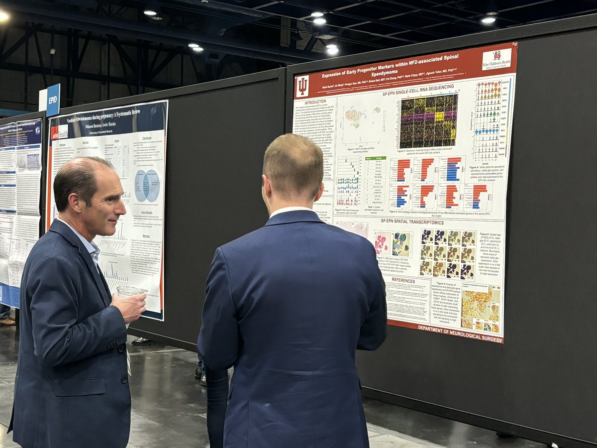 So proud of my student Noah Burket and Jenna Koenig for presenting their work at the Society for Neuro-oncology (SNO) conference in Houston <a href="/NeuroOnc/">SNO</a> <a href="/SNO2024/">SNO</a>
