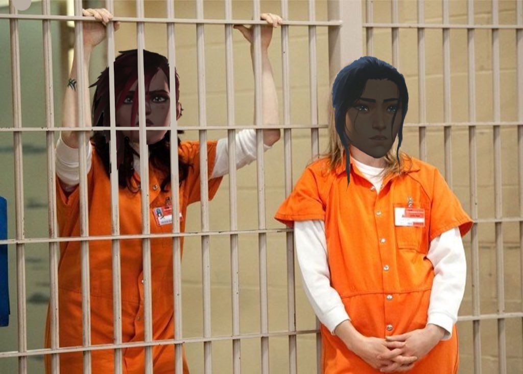 YaNeRyaJenka's tweet photo. #arcanes2spoilers 

#Caitivi chose a canon location https://t.co/v2fB8LuSuS