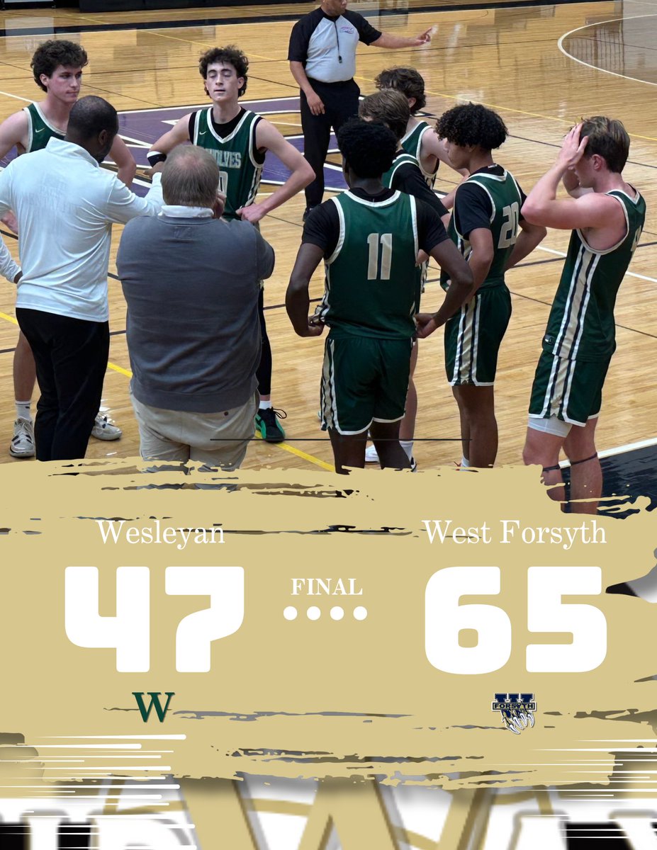 Wesleyan Boys Basketball (@wesleyanbbboys) on Twitter photo Final from North Forsyth. We’re back on Monday.
⛹🏿♂️ Connor Morehouse 12 pts, <a href="/GSchelhammer/">grant schelhammer</a> 11 points, <a href="/nategyasi/">Nathan Nketia-Gyasi</a> 10 points
💻 <a href="/KyleSandy355/">Kyle Sandy</a>
🖥️ <a href="/Relentless_Hoop/">Relentless Hoops</a>
🏀 <a href="/WesleyanWolves/">Wesleyan Wolves</a>
#OurWay🐾
#PackMentality🐺 Final from North Forsyth. We’re back on Monday.
⛹🏿♂️ Connor Morehouse 12 pts, <a href="/GSchelhammer/">grant schelhammer</a> 11 points, <a href="/nategyasi/">Nathan Nketia-Gyasi</a> 10 points
💻 <a href="/KyleSandy355/">Kyle Sandy</a>
🖥️ <a href="/Relentless_Hoop/">Relentless Hoops</a>
🏀 <a href="/WesleyanWolves/">Wesleyan Wolves</a>
#OurWay🐾
#PackMentality🐺