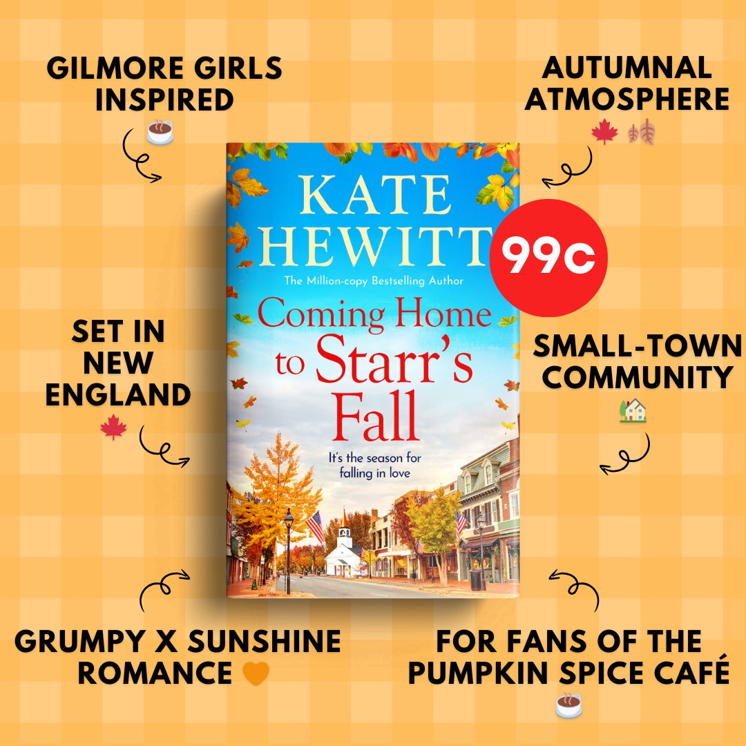 BoldwoodBooks's tweet photo. ✨99c DEAL✨
'I adored this book, it’s absolutely perfect for this autumnal season.' ⭐⭐⭐⭐⭐ Reader review
#ComingHomeToStarrsFall by @author_kate is the perfect book for small-town romance lovers ❤️📚
✨ Don't miss out, read for 99c here: https://t.co/hwOfL3qOav https://t.co/iXcLOFYdBs