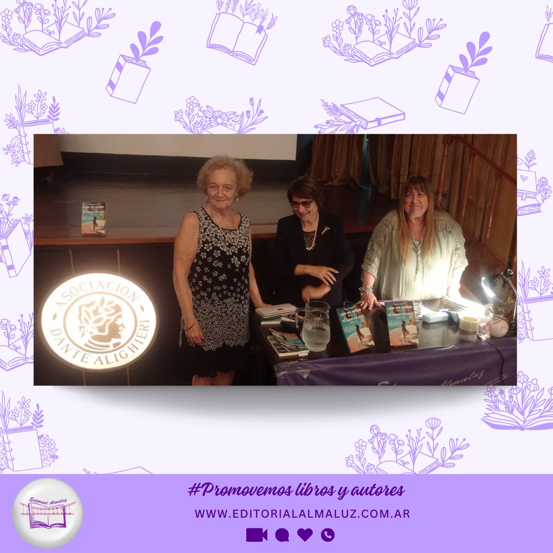 ¡Compartimos imágenes de un #MomentoAlmaluz reciente ! 💜💜

Acompañando a la autora Augusta Tomassini en la presentación de su nuevo libro "Llevo por nombre sombra y luz", de Editorial Almaluz. 
.
.
.
.
💫¡Le deseamos muchos éxitos! 💫