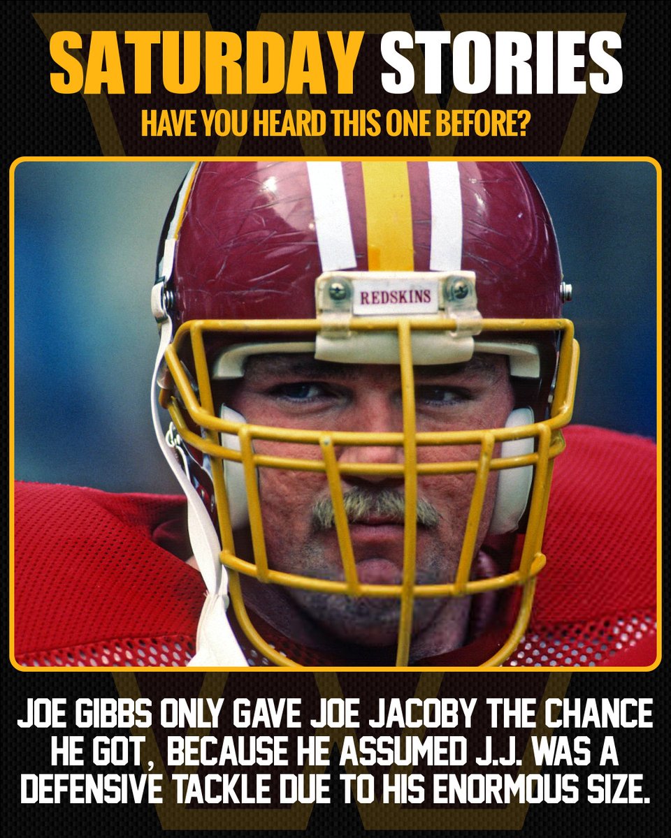 TheHogsdotNetv2's tweet photo. Joe Jacoby was undrafted. In fact, he only got a shot because Joe Gibbs assumed he was a defensive tackle due to his enormous size. Joe Bugel liked JJ so didn't correct Gibbs which meant 18 offensive linemen were at camp that year.
3 Super Bowls later, JJ should be in the HOF. https://t.co/UdSrrNVwCk