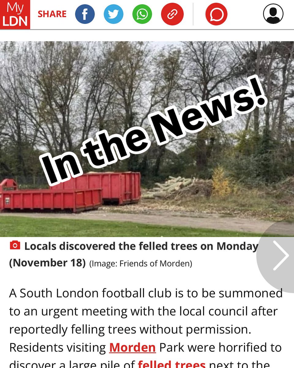 FoEMerton's tweet image. 🌳💔 Heartbreaking to see trees felled in Morden Park, where we’ve planted 1,200 saplings. Join us tomorrow for Tree Sapling Care Event:  bit.ly/40SEljl 🌱 
🌥️ Forecast is dry weather  15C 💚🌳 @myldn #SaveOurParks #Mertonfoe #Friendsoftheearth