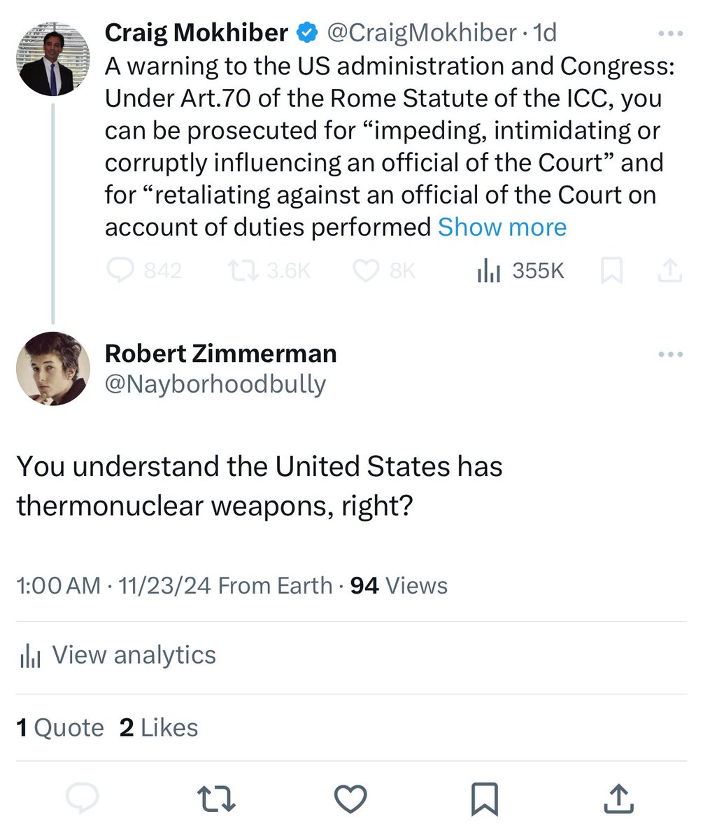 Nayborhoodbully's tweet image. Ha Ha… this dude just blocked me for pointing out his stupidity in trying to intimidate the United States. He must’ve had to block a lot of people. What a total 🫏🤡. “#BackOff“ 🤣🤣🤣