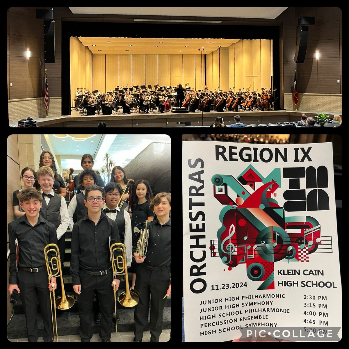CPJH_Orchestra's tweet photo. It is always amazing to start our Thanksgiving holiday with music from our talented young musicians! @FineArtsTomball @TISDCPJHS https://t.co/CkPiropIKu
