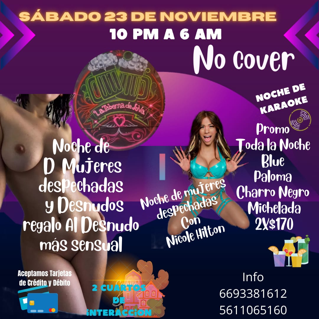Ey y tú te lo vas a Perder???

Sábado 23 de Noviembre 
DJ Musica Versátil Animación 
Mujeres despechadas más.....

RT 🔃💋