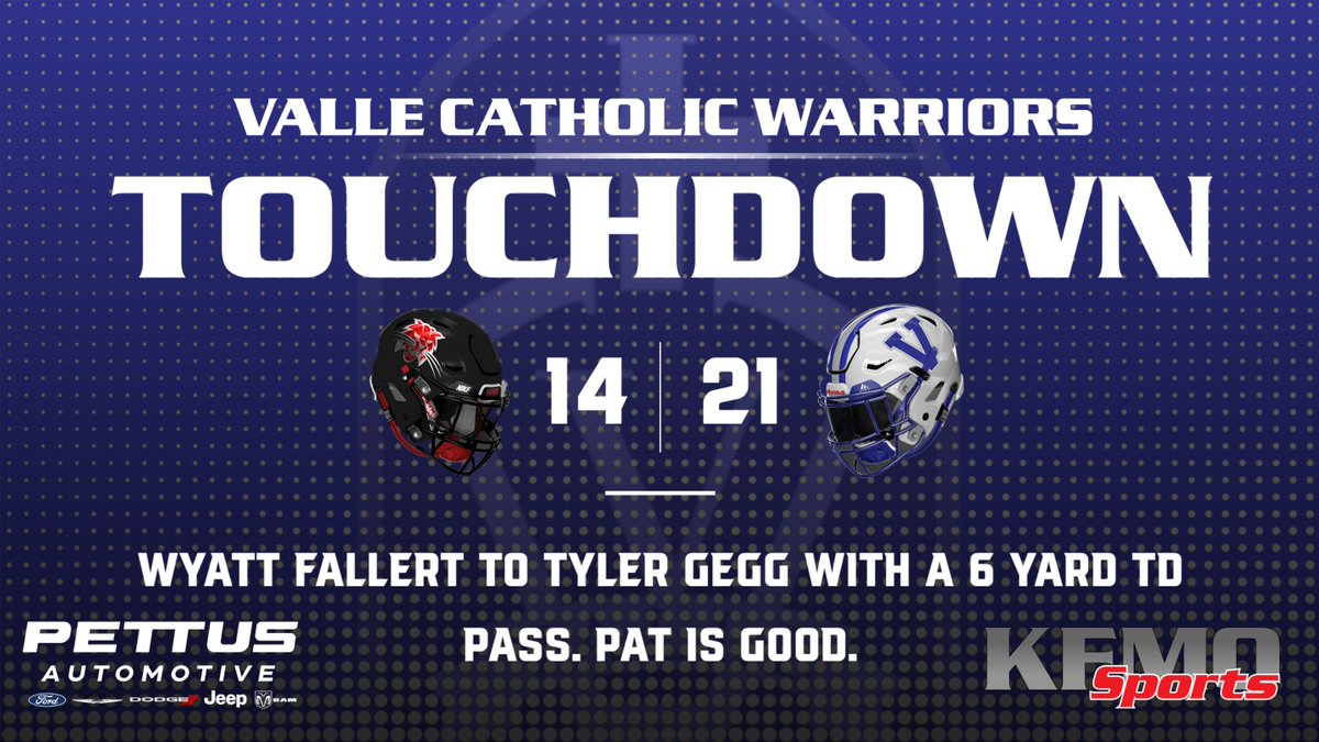 🏈C2 State Tournament, :07 1st:

<a href="/STLhssports/">STLhighschoolsports</a> <a href="/ValleCatholicHS/">Valle Catholic High School</a>