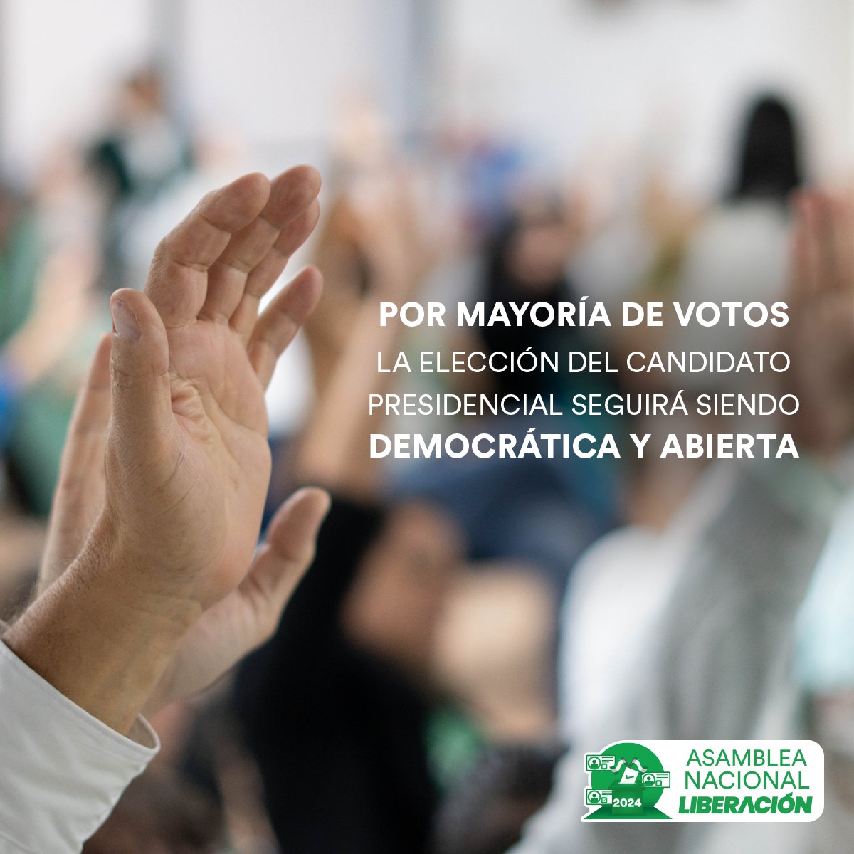 🗳️ ¡Seguimos fortaleciendo nuestra democracia! 🗳️
Por mayoría de votos, se ratificó que la convención para la elección del candidato presidencial continúe siendo democrática y abierta, reafirmando nuestro compromiso con la participación inclusiva y representativa. 💚🤍