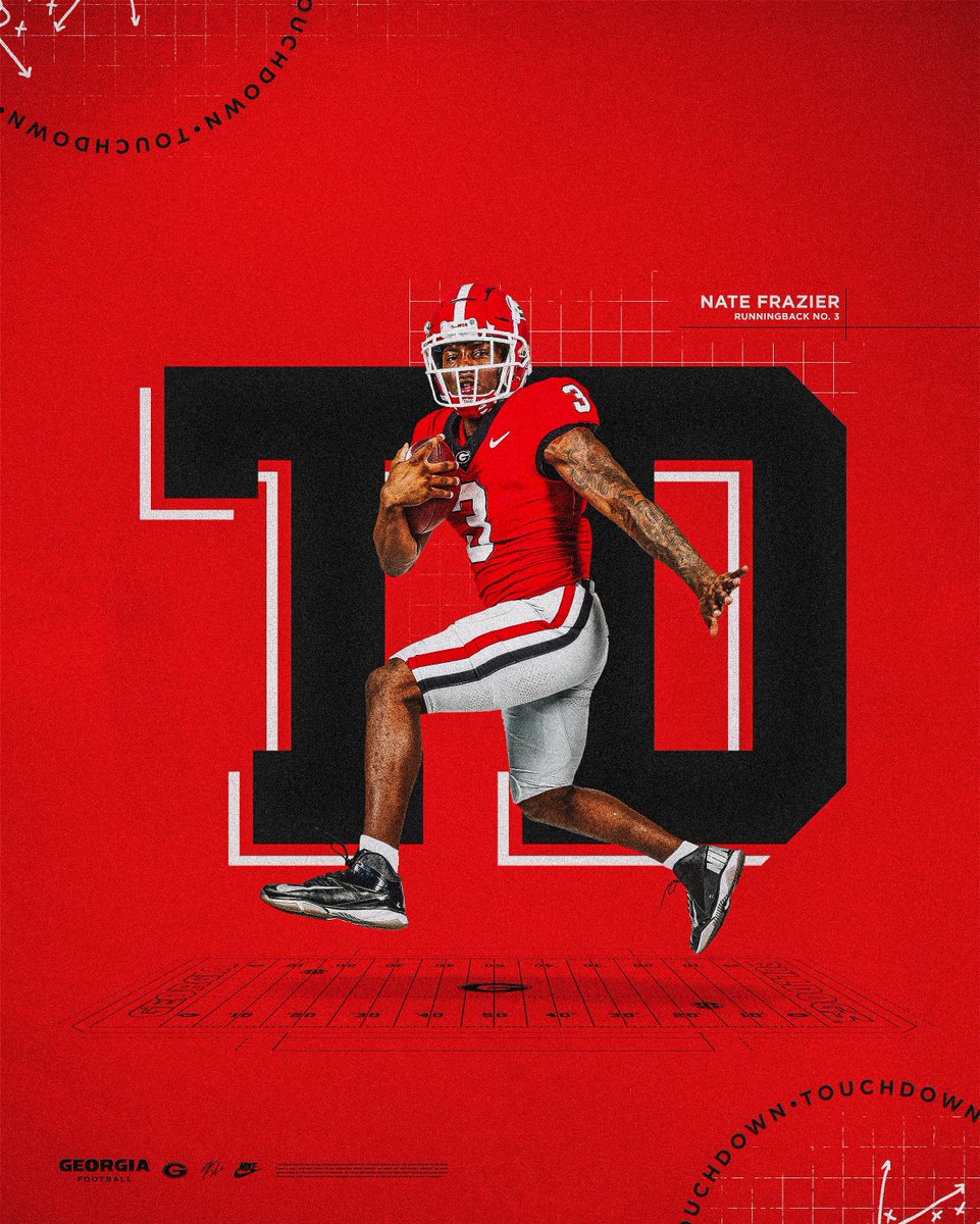 3⃣ TDs for 3⃣

#GoDawgs