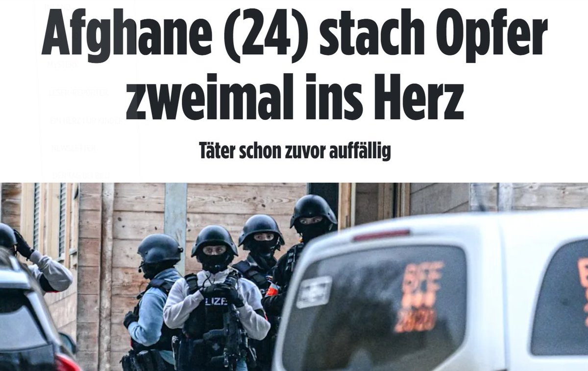 Neue Details zum Mord in Hochdorf, Kreis Esslingen am 15. November 2023. Kleiner Jihad in einem Dorf am Rande der Schwäbischen Alb?
Tatverdächtiger ist ein 24 jähriger Afghane. Er war zuerst in der großen Asylunterkunft am Rande von Hochdorf untergebracht. 
Dort machte er aber