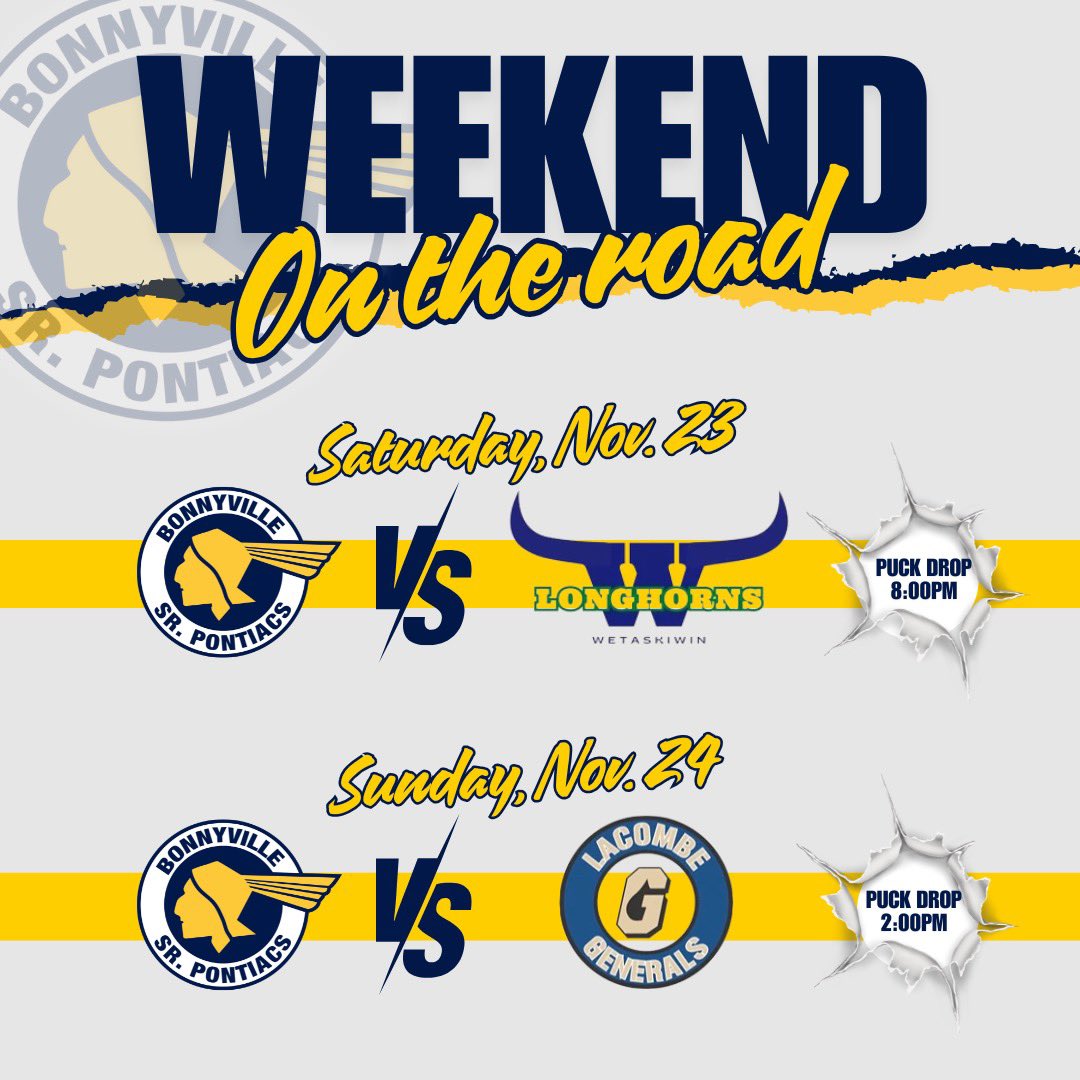 🔵🟡Game Day🟡🔵

Off on a roady to Wetaskiwin &amp; Lacombe. First stop a little team roping with Longhorns. #GoYaks #NCHL