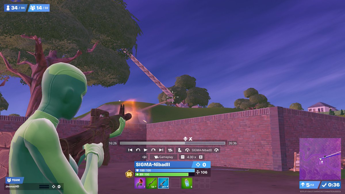 PsailFN's tweet photo. Build collapsing bug in Fortnite Battle Royale. The opponent shot our skybase from the root, but for some reason the builds under us also broke.
@FNCompetitive #SCAM #SKYBASE #fnbr #trioskybase https://t.co/H5xQgZmZc3