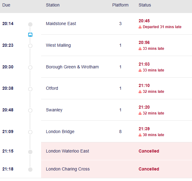 Se_Railway's tweet image. ⚠️UPDATE: The first train to run via #Kemsing has started its journey from Maidstone East to London

🕐Maidstone East line trains remain delayed, and may be altered or cancelled as we work to restore normal service

ℹ️Check your journey here or on our app: southeasternrailway.co.uk/travel-informa…