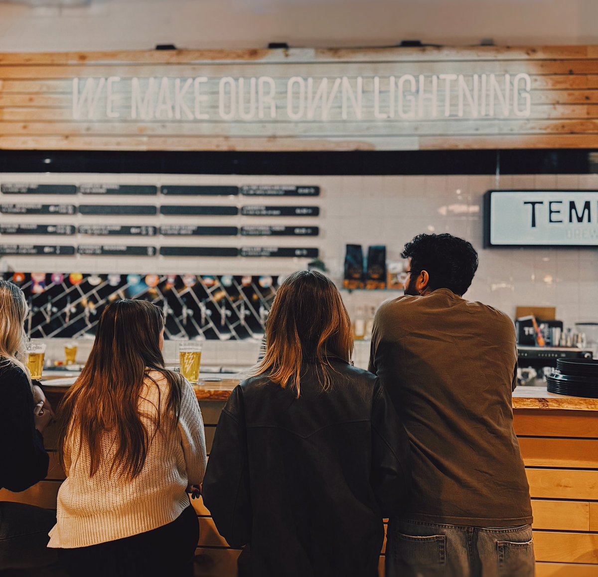 🍺 16 taps
🍻 AF beer and cider
🍷9 handpicked wines (by the glass &amp; bottle)
🥃 Malt of the month plus local spirits
☕️ Three Hills coffee

The all new Tempest taproom is now open
