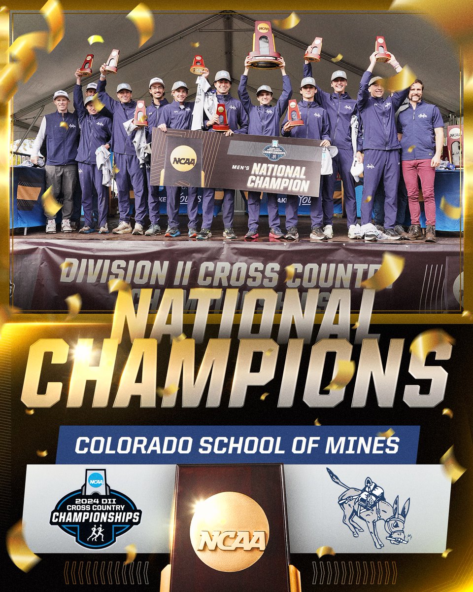 CHAMPS ONCE AGAIN

The Orediggers of <a href="/CSMtrack/">Mines TF/XC ⚒️</a> bring home the #D2MXC Championship title scoring 63 team points‼️

#MakeItYours