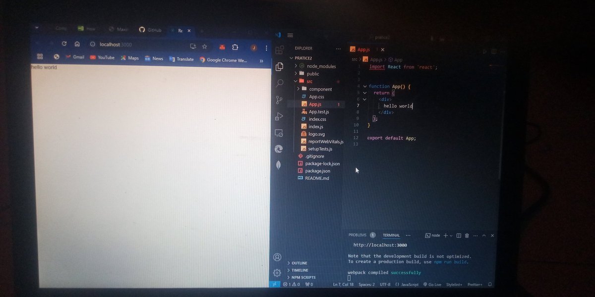 RenoGifted's tweet image. It all starts with a div #React #front_end #webdelopment