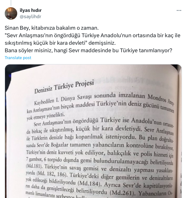 Of arkadaşlar off, "Sevr Lozan- Aynı Antlaşmalar" okuyucusu İlyas Bey <a href="/saylihdr/">ilyas hıdır</a> kendisin yalanlarla dolu kitabını pazarlayan 724 bin takipçili ünlü "tarihçi" <a href="/SMEYDAN/">Sinan Meydan</a> 'ı tarihe gömmüş😂😂
Şiir gibi ya şu gömüşe bakın.
Bu arada cidden insan kitabında nasıl o yalanı yazar ayıp:)