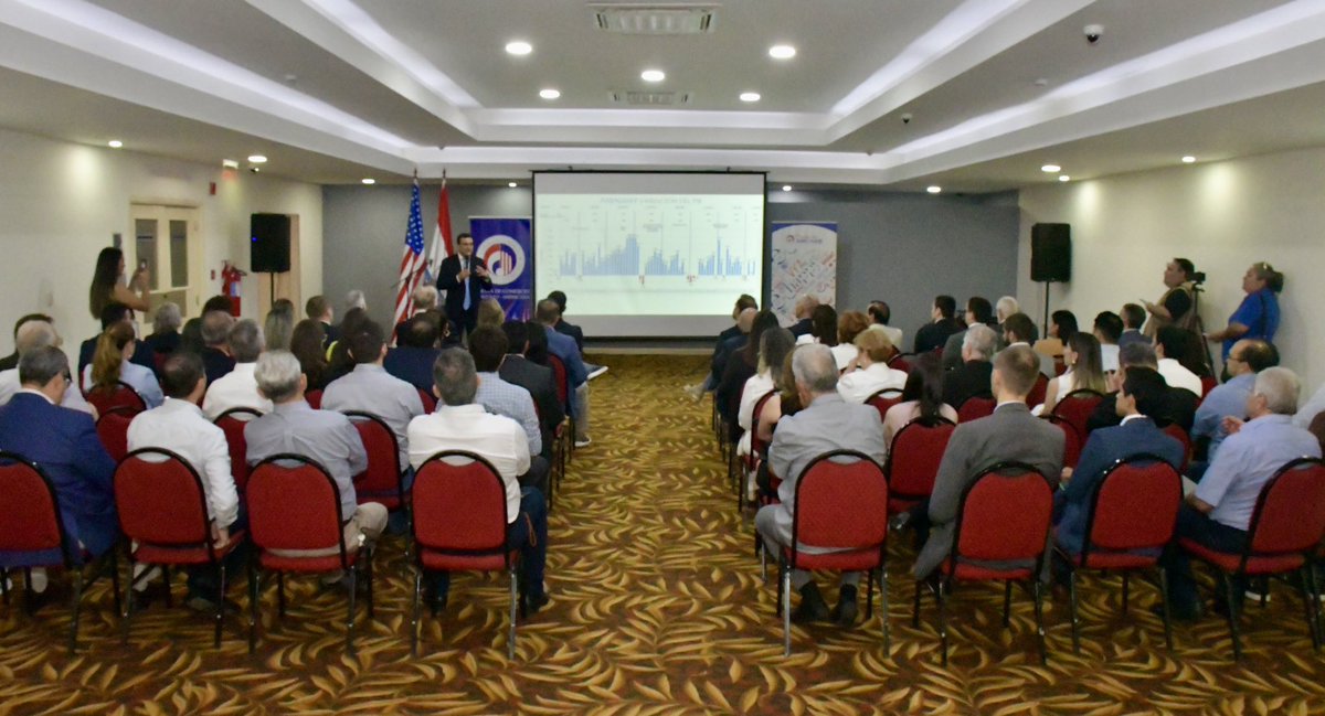 Embajador de los Estados Unidos en Paraguay (@usambpy) on Twitter photo En Ciudad del Este, participé del Foro de Negocios organizado por la <a href="/amcham_py/">AMCHAM Paraguay</a>, un espacio para conversar sobre las oportunidades y desafíos a nivel empresarial en Paraguay, con un enfoque en el contexto de entorno comercial activo, en la triple frontera y su importancia en la En Ciudad del Este, participé del Foro de Negocios organizado por la <a href="/amcham_py/">AMCHAM Paraguay</a>, un espacio para conversar sobre las oportunidades y desafíos a nivel empresarial en Paraguay, con un enfoque en el contexto de entorno comercial activo, en la triple frontera y su importancia en la